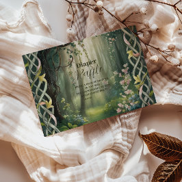 Whimsical Wald Raffle Diapper Begleitkarte