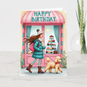 Whimsical Walk Geburtstagskarte Karte