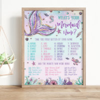Whimsical Was ist Ihr Mermaid Name Geburtstag Spie
