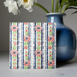 Whimsical Watercolor Blue Green Decorative Fliese