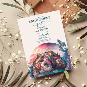 Whimsical Watercolor Italienische Dekonstruktoren Einladung
