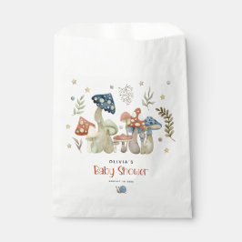 Whimsical Watercolor Mushroom Baby Dusche Geschenktütchen
