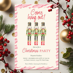 Whimsical Watercolor Nutcrackers Weihnachtsgebäck  Feiertagskarte