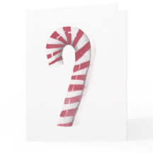 Whimsical Watercolor Peppermint Candy Cane