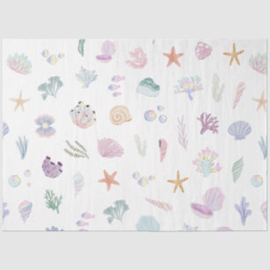 Whimsical Watercolor Untermeerkatze Party Seidenpapier