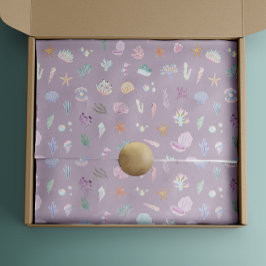 Whimsical Watercolor Untermeerkatze Party Seidenpapier