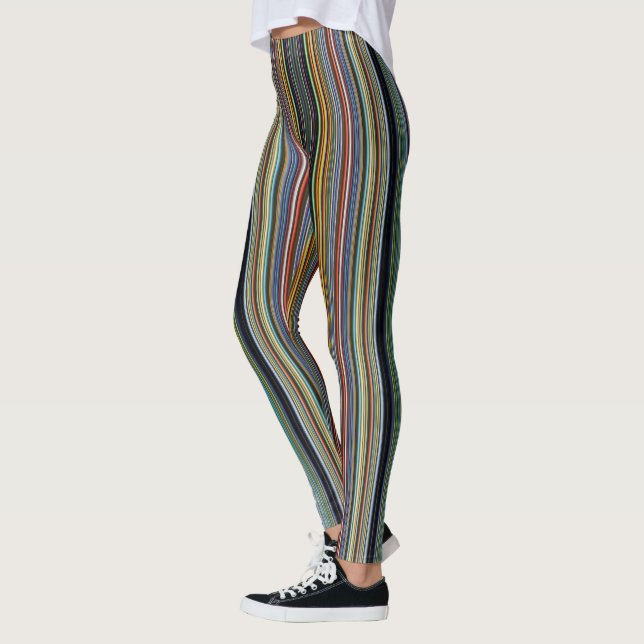 Whimsical Waves: Farbenfrohe Leggings perfekt für  (Links)