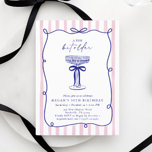 Whimsical Wavy Frame Tini Bit älter als 30. Geburt Einladung