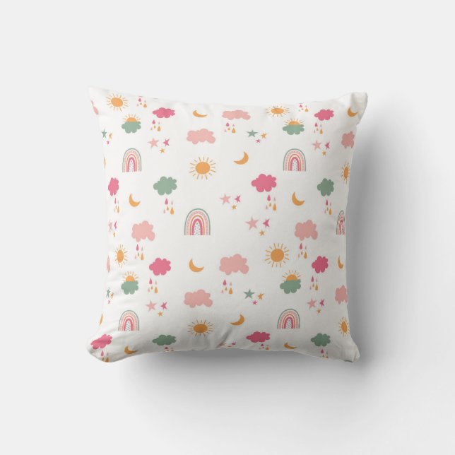 Whimsical Weather Delight Kissen (Vorderseite)