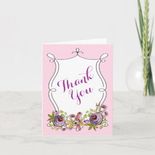 Whimsical Wedding danke Ihnen Hinweis   Florals