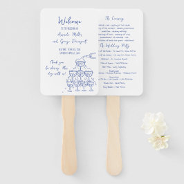 Whimsical Wedding Programmfan Fächer