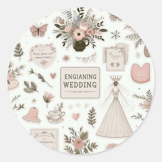 Whimsical Wedding Sticker Collection: Celebrate wi (Vorderseite)