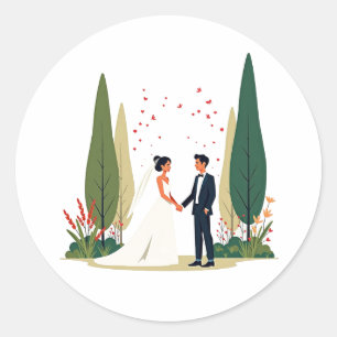 Whimsical Wedding Stickers