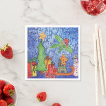 Whimsical Weihnachten Cheer Aquarellmalerei