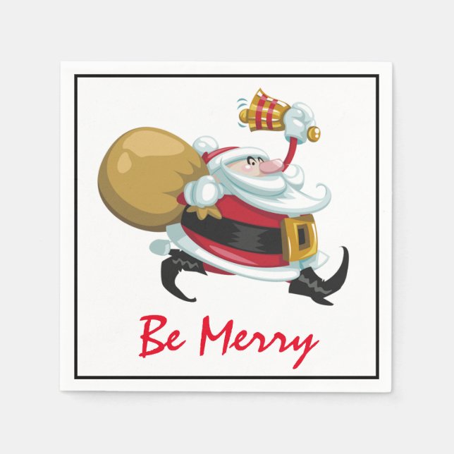 Whimsical Weihnachten Serviette (Vorderseite)