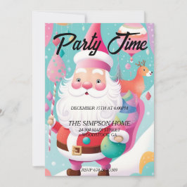 Whimsical Weihnachts-Party Einladung