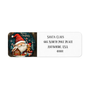 Whimsical Weihnachtsadressen-Labels