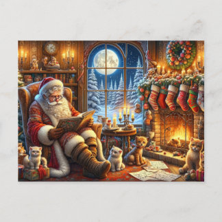 Whimsical Weihnachtspostcard Feiertagspostkarte