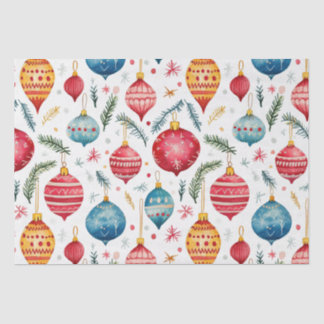 Whimsical Weihnachtsschmuck Vintag Seidenpapier