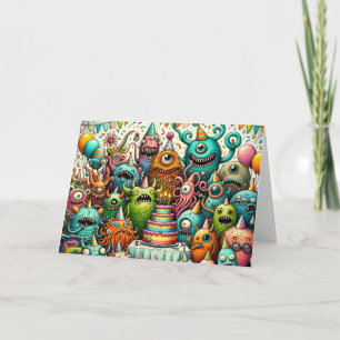Whimsical Weirdos Birthday Bash Karte
