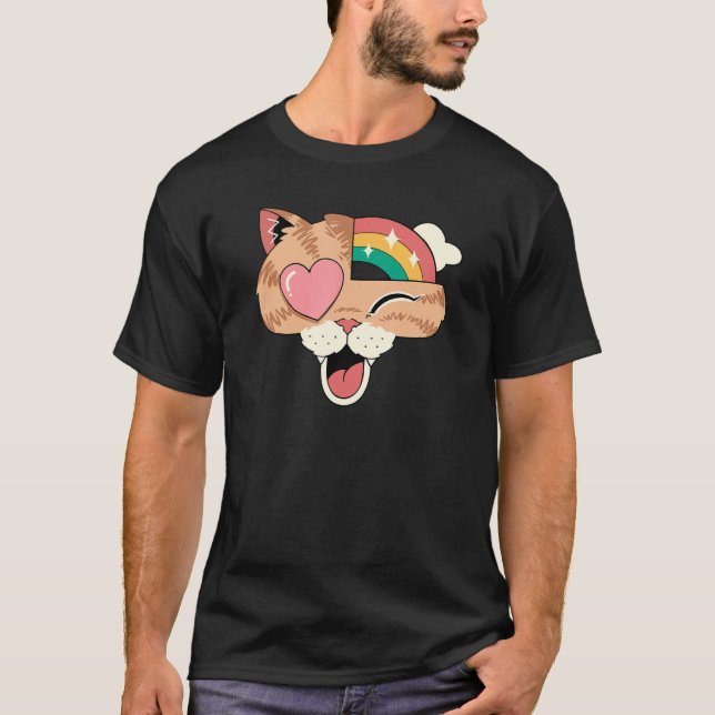 Whimsical Whiskers II T-Shirt (Vorderseite)