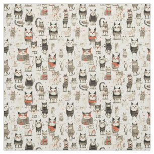 Whimsical Whiskers: Whimsy Cat Stoff