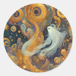 "Whimsical Whisp"-Aufkleber Runder Aufkleber