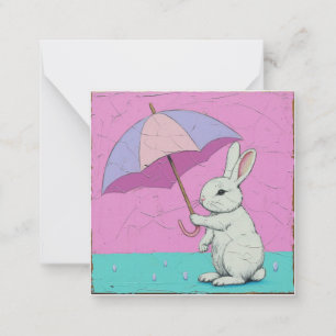 Whimsical Whispers: Dreams & Secrets Bunny Mitteilungskarte