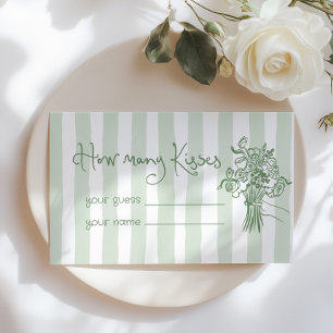 Whimsical Wie viele Küsse Sage grün Begleitkarte