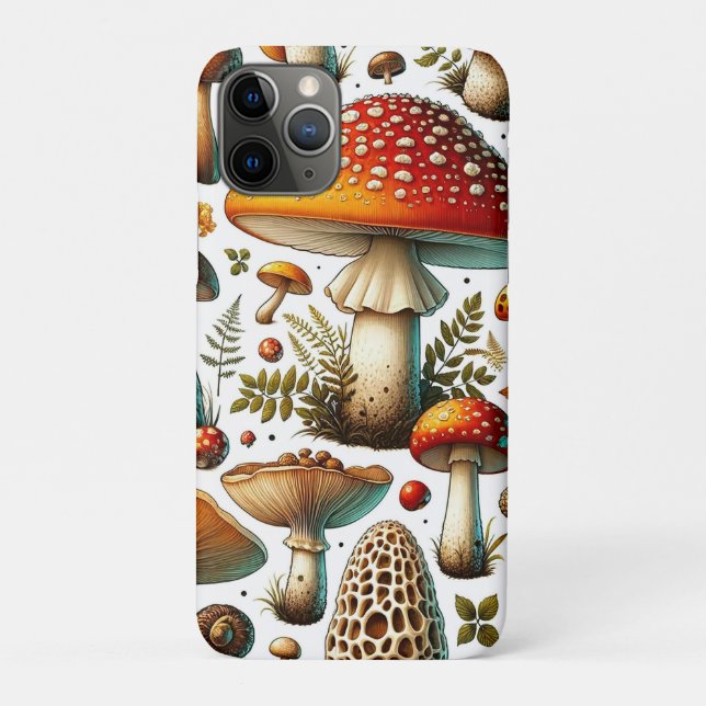 Whimsical Wild Mushrooms Case-Mate iPhone Hülle (Rückseite)