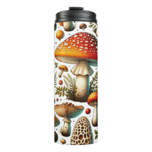 Whimsical Wild Mushrooms Thermosbecher