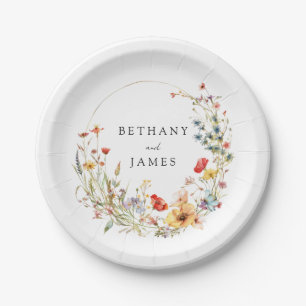 Whimsical Wildblume Wedding Paper Teller