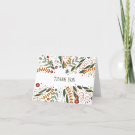 Whimsical Wildblumen Inspirivity Hübsch Elegant Dankeskarte