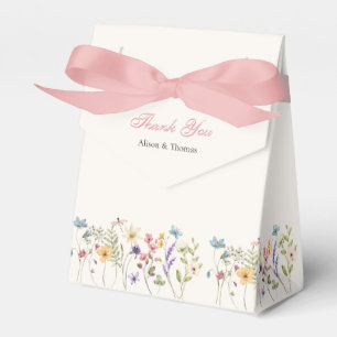 Whimsical Wildblumen-Wiesen-Hochzeitsgeschenkboxen Geschenkschachtel