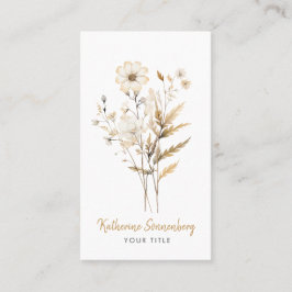 Whimsical Wildflower Blooms Visitenkarte