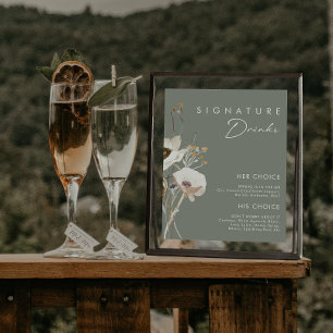 Whimsical Wildflower   Sage Signature Drinks Schil Poster