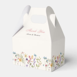 Whimsical Wildflowers Meadow Wedding  Favor Boxes Geschenkschachtel