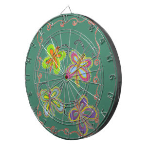 Whimsical Wings: Beeindruckendes Schmetterlingsdes Dartscheibe