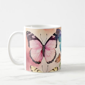 "Whimsical Wings: Butterfly Design Coffee Cup" Kaffeetasse