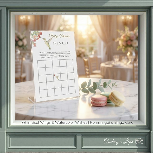 Whimsical Wings | Kolibri-BINGO-Karten (Whimsical Wings | Hummingbird BINGO Cards)