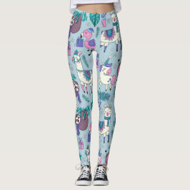 Whimsical WInter Critters Leggings