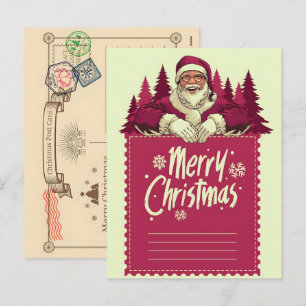 Whimsical Winter Feiertags-Grußkarten-Set Weih Feiertagspostkarte