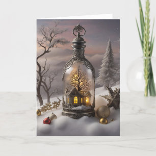 Whimsical Winter Greeting Cards Dankeskarte