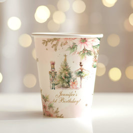 Whimsical Winter Onederland der Nutcracker Pappbecher