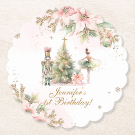 Whimsical Winter Onederland der Nutcracker Untersetzer