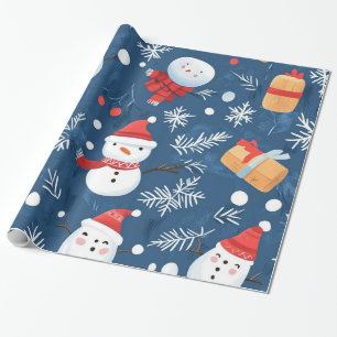 Whimsical Winter Weihnachtsmuster Geschenkpapier