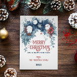 Whimsical Winter Wish & Birds Weihnachtsfeiertag Einladung<br><div class="desc">Die Weihnachtskarte "Whimsical Winter Wishings" von Watercolor! Freuen Sie sich auf die Freude und Wärme der Urlaubssaison mit unserem bezaubernden und eleganten Weihnachtskartendesign. Inspiriert von der Schönheit des Winters und der Magie der Weihnachtszeit, wird diese kunstvolle Schöpfung Ihre Lieben fesseln und einen bleibenden Eindruck verlassen. Unser talentierter Künstler hat eine...</div>