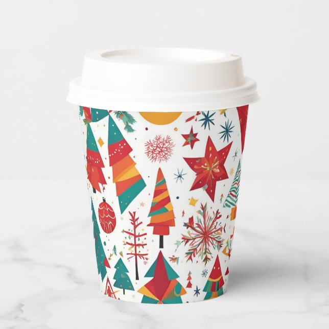 Whimsical Winter Wonders Papier Cup Pappbecher (Vorderseite)