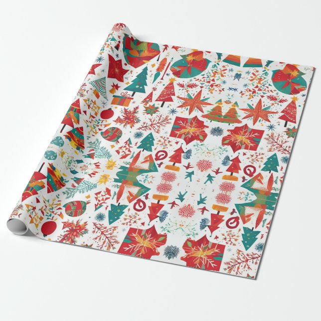 Whimsical Winter Wonders Wrapping Paper Geschenkpapier (Ungerollt)