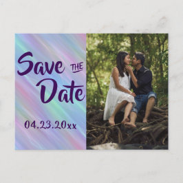 Whimsical Wisps | Holo Fairy Pastel Foto Event Ankündigungspostkarte